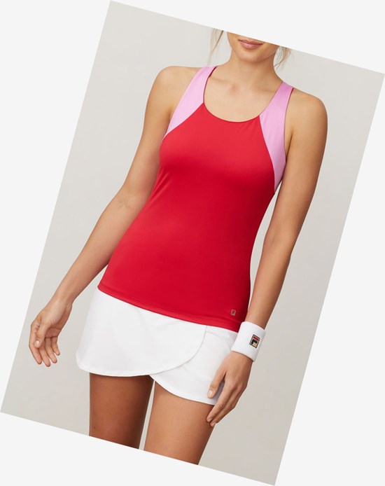 Fila 30 Love Twist Back Tank Crim/Cycl/Wht | 657201-NIT