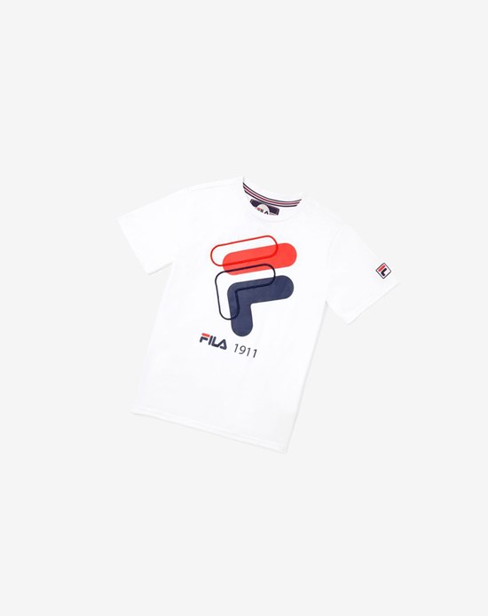 Fila 3d Logo Tee Blancos | 216840-EGC