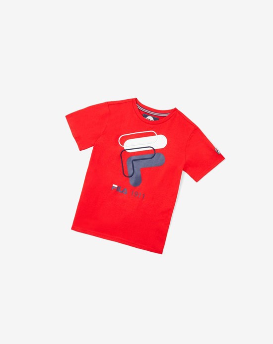Fila 3d Logo Tee Rojos | 657029-NOG
