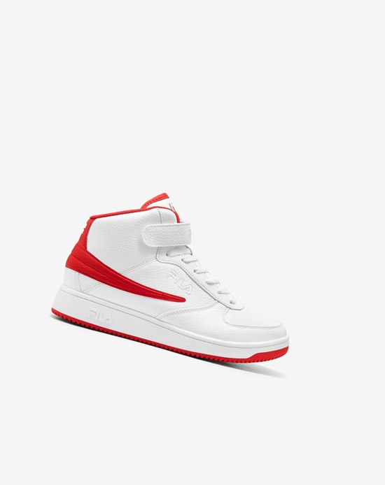 Fila A-high Tenis Shoes Blancos Rojos Blancos | 934820-RJT