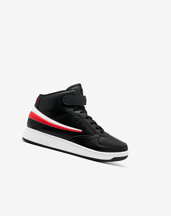Fila A-high Tenis Shoes Negros Rojos Blancos | 123864-SLZ