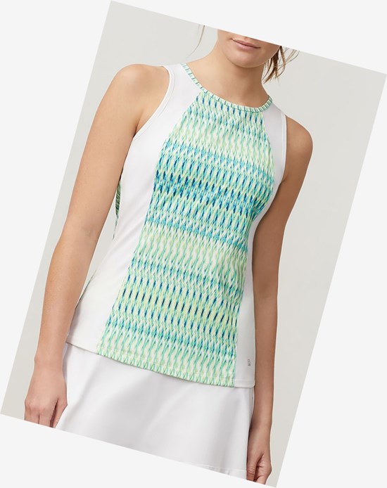 Fila Acqua Sole Full Coverage Tank Fbluap/Wht | 460178-CYS