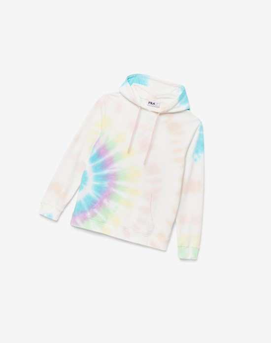 Fila Aerolynn Tie Dye Hoodie Creme | 384751-OCH