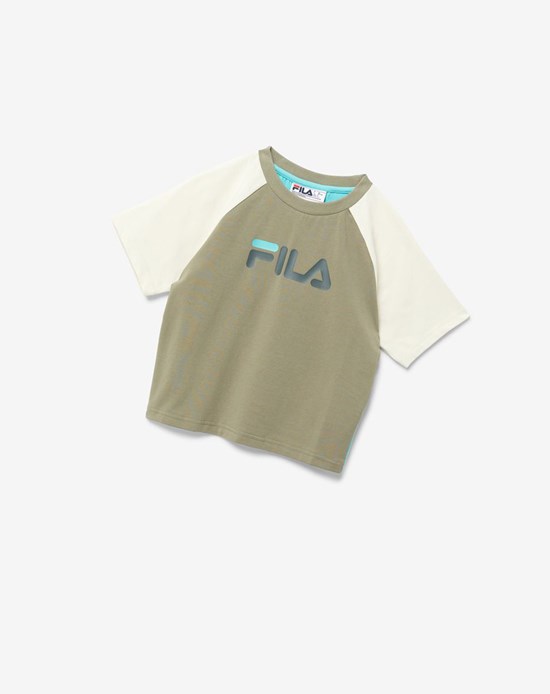 Fila Aisha Tee Azules Turquesa | 236084-XCQ