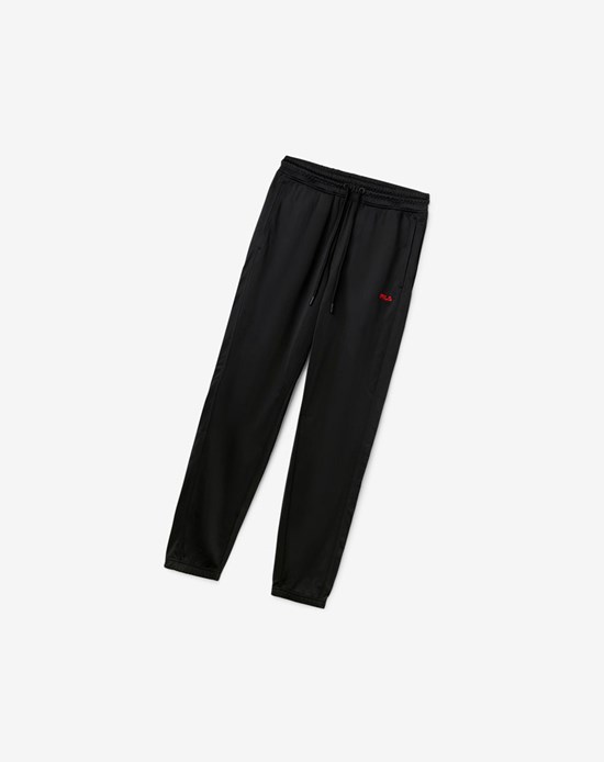 Fila Albania Pista Pant Negros Rojos | 703461-YWZ