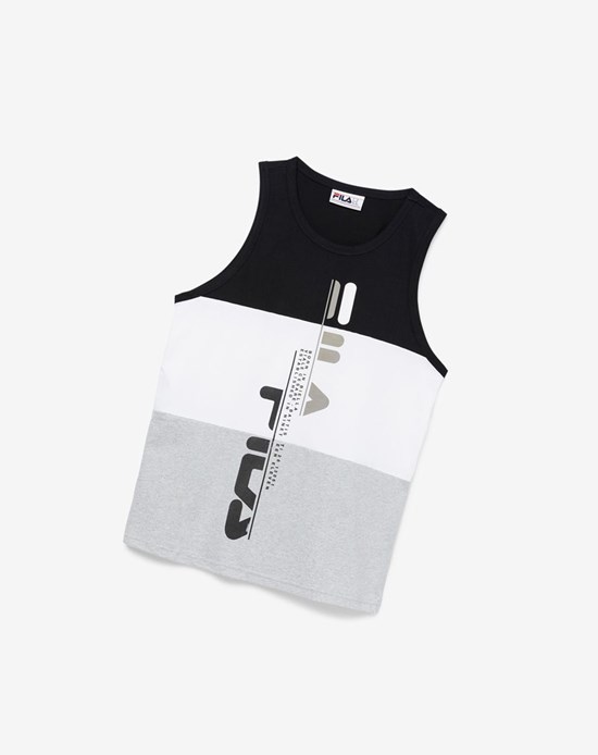 Fila Alf Tank Negros Blancos Grises Claro | 926134-YHU