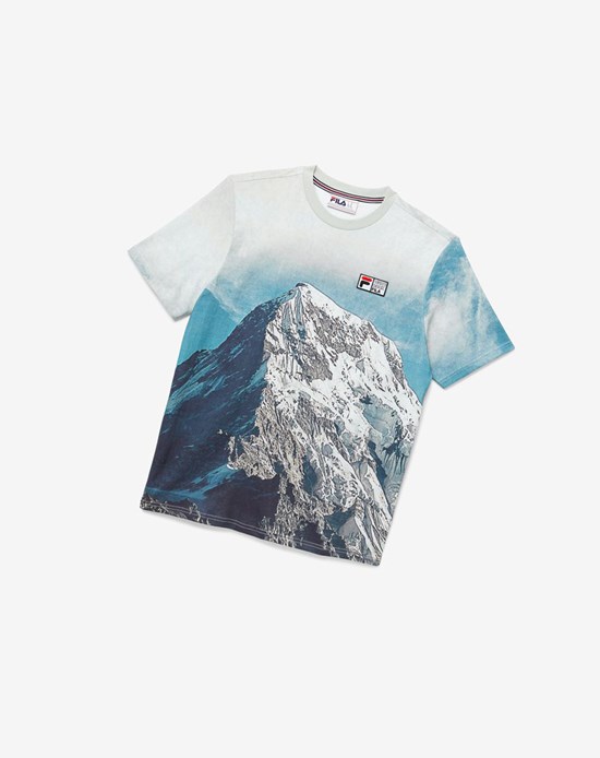 Fila Alps Tee Blancos Negros | 219603-OBE