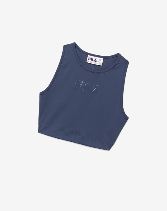 Fila Alva Crop Top 096 India Ink | 829470-ZAS