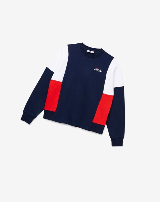 Fila Alwyn Crew Blancos Rojos | 789450-ZBR
