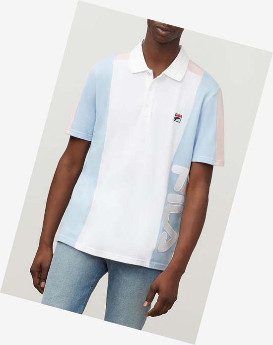 Fila Apache Polo Wht/Cblu/Pkch | 869702-BZD