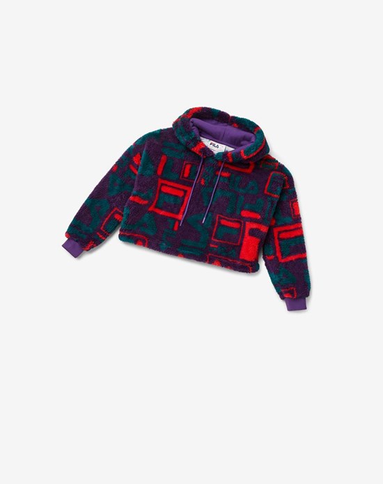 Fila Arya Hoodie Morados | 751290-SLG