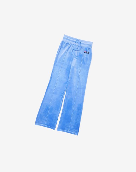 Fila Astrid Velour Pant Azules Negros | 958037-DVC