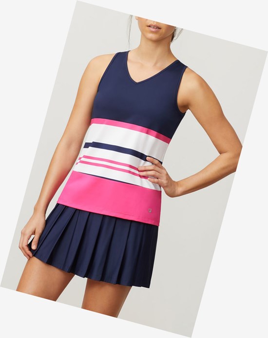 Fila Awning Full Coverage Tank Navy/Wht/Fprp | 870539-QBI