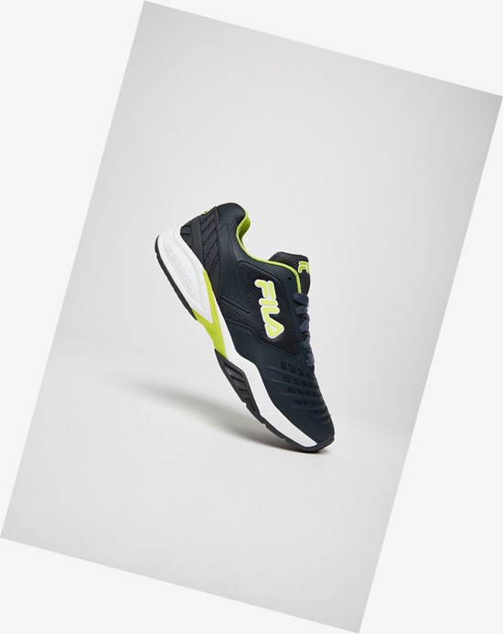 Fila Axilus 2 Energized Tenis Shoes Ebny/Lgrn/Wht | 012569-ASQ
