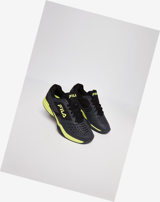 Fila Axilus 2 Energized Tenis Shoes Negros Amarillos | 835607-HRO
