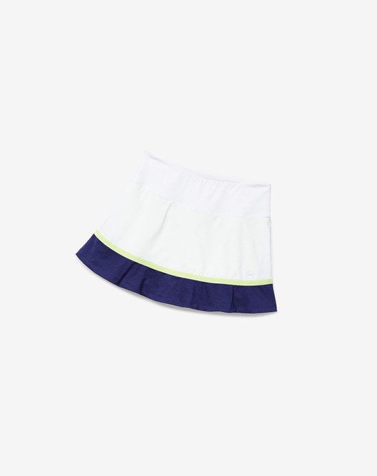 Fila Back Court Flare Skort Blancos | 437521-VNT