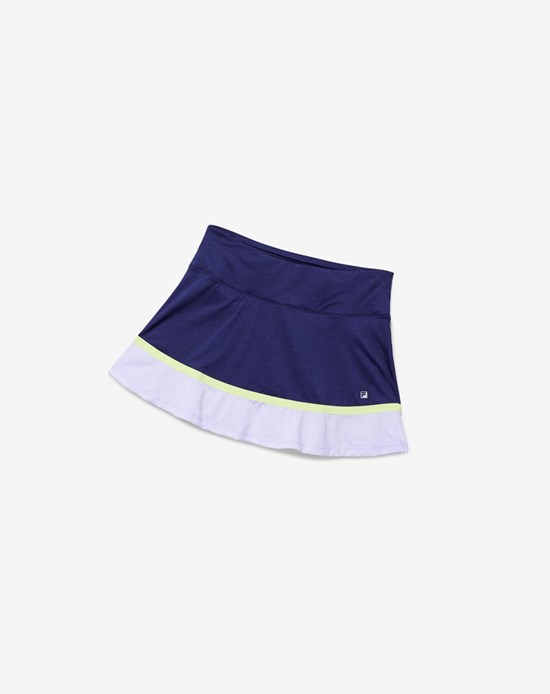 Fila Back Court Flare Skort Morados | 169708-MXP