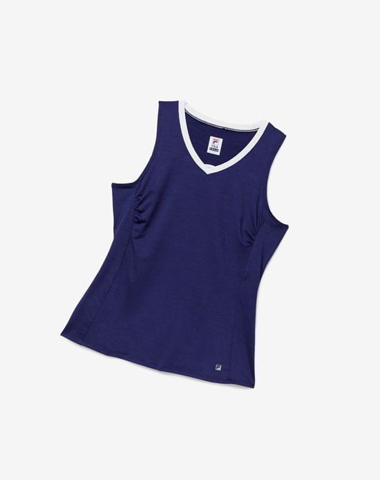 Fila Back Court Full Coverage Tank Blancos | 702564-UJD