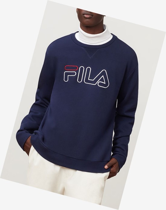 Fila Basil Sweatshirt Peac/Wht/Cred | 321068-PCX