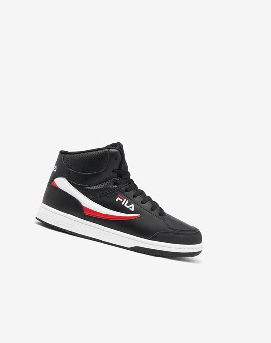 Fila Bbn 92 Mid Tenis Shoes Negros Blancos Rojos | 190653-ZXP