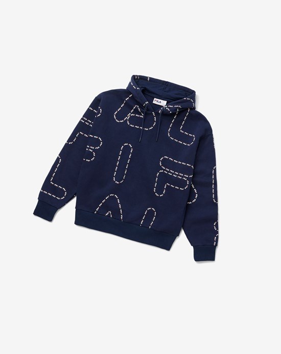 Fila Bedford Hoodie Azul Marino | 238496-FPG