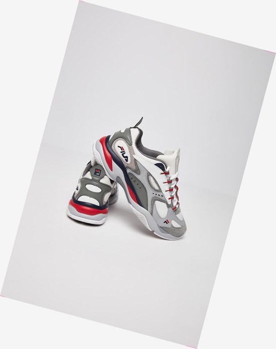 Fila Boveasorus Tenis Shoes Blancos Azul Marino | 465071-IUA
