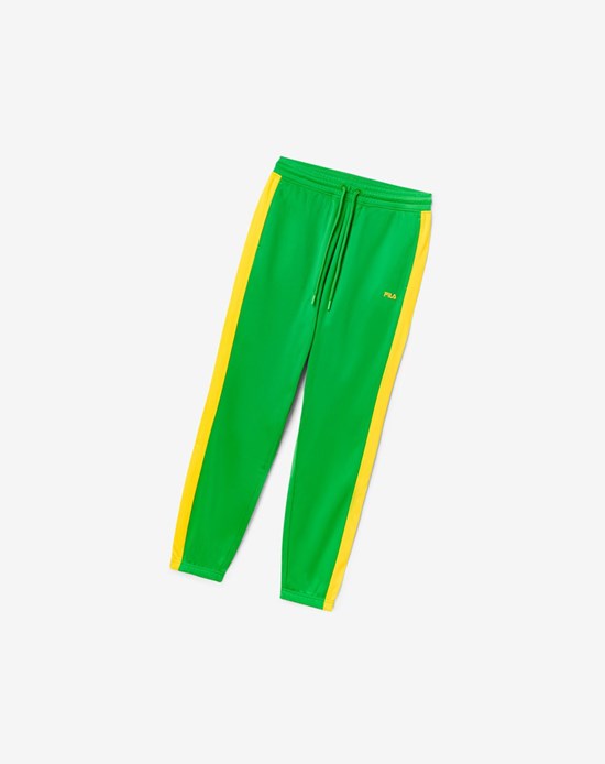 Fila Brazil Pista Pant Verdes Amarillos | 016342-PNB
