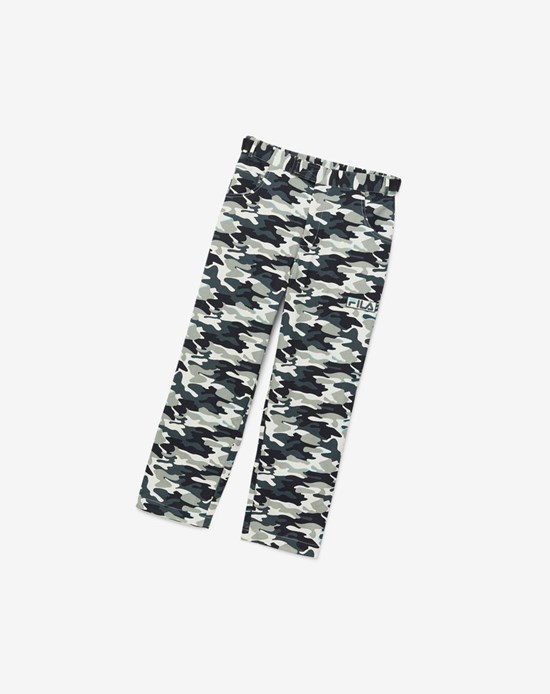 Fila Brigade Camo Pants Negros | 759206-THX