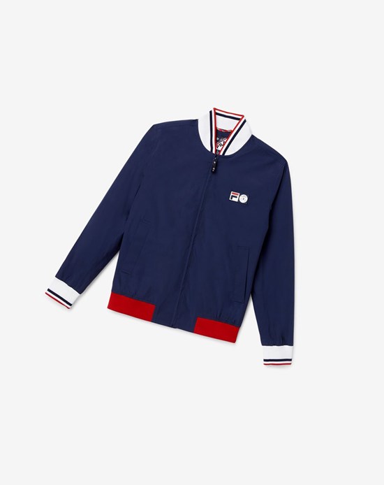 Fila Brooks Brothers X Fila Stadium Jacket Azul Marino | 192306-HXA