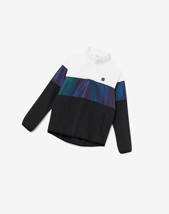 Fila Bryson Viento Jacket Negros Blancos | 047928-GHM