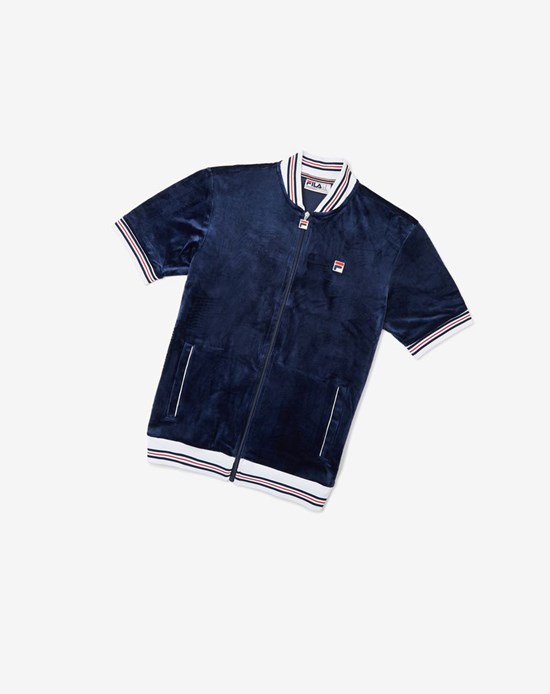 Fila Carezzi Velour Jacket Peac/Wht/Cred | 975146-TAI