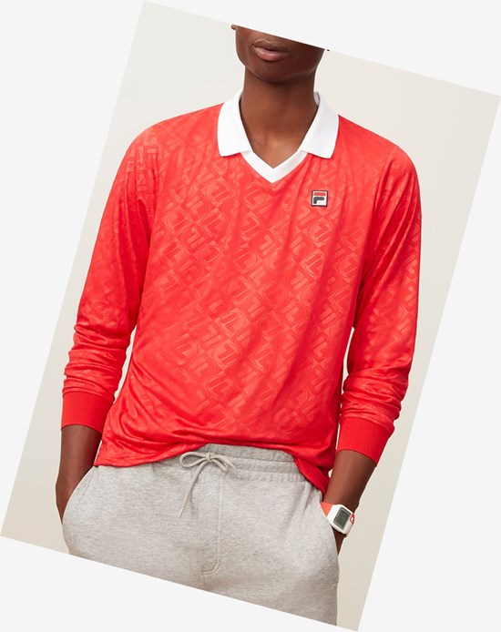 Fila Carter Johnny Collar Polo Cred/Wht | 409362-VKL