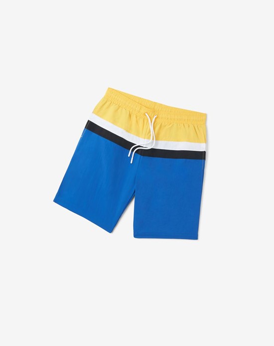 Fila Charlie Swim Corta Blancos Azules Azules | 964527-GBA