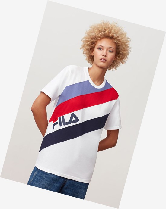 Fila Cho Tee Wht/Peac/Cred/M | 684723-WLN