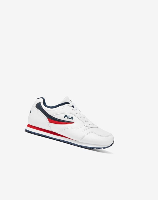 Fila Classico 18 Tenis Shoes Blancos Azul Marino Rojos | 390758-HEA