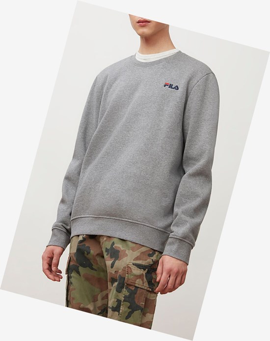 Fila Colona Sweatshirt Grises Azul Marino Rojos | 287016-AKN
