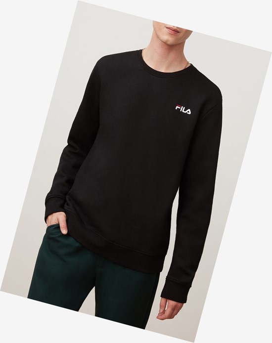 Fila Colona Sweatshirt Negros Blancos Rojos | 960412-OCZ