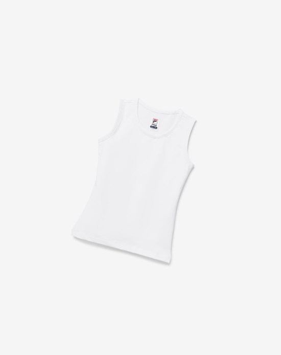 Fila Core Fullback Tank Blancos | 210897-PAB