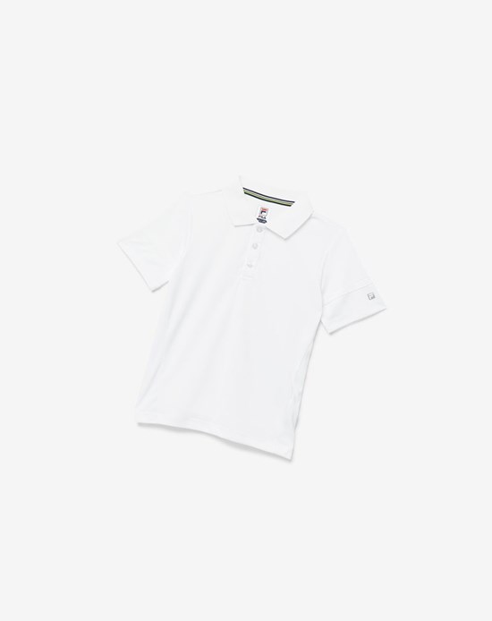 Fila Core Tenis Polo Blancos | 097312-AHS