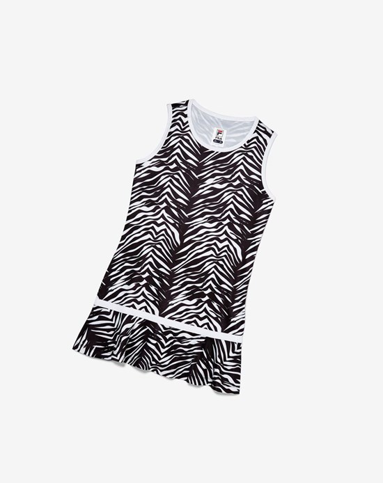 Fila Core Tenis Vestido 002 Zebra / Whie | 241567-ZCH