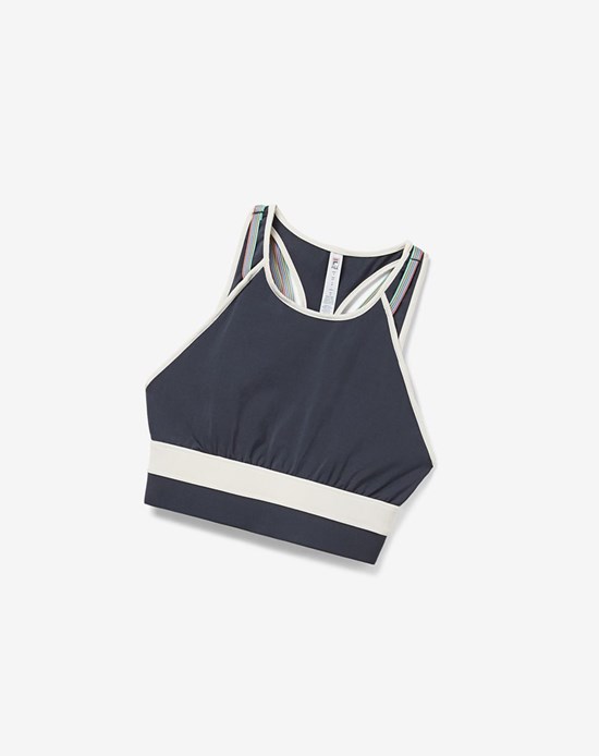 Fila Cross Court Cross Back Bra Top Azules Blancos | 471380-VNX
