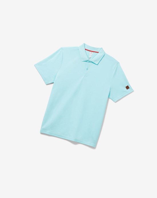 Fila Cross Court Texture Polo Azules | 823450-MVE