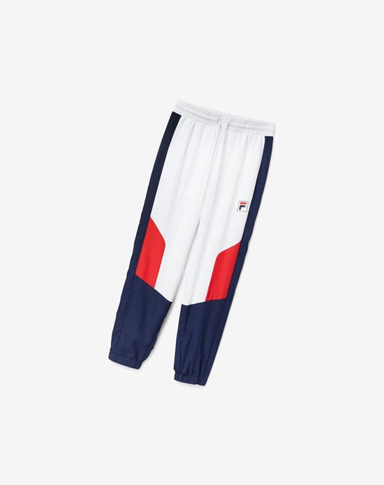 Fila Cyril Pant Blancos Rojos | 206518-PCQ