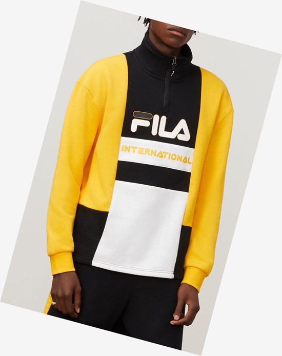Fila Damiano Funnel Neck Sweatshirt Gfus/Blk/Wht | 410268-YZM