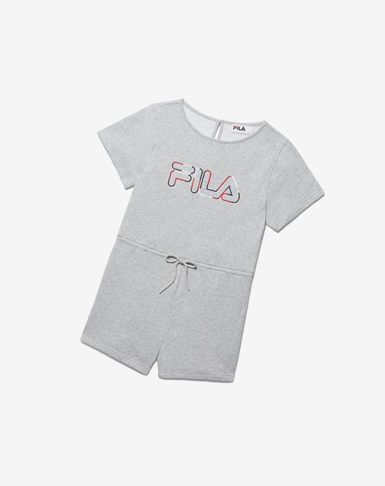 Fila Delaney Romper Ltgreymarl | 234705-AIP