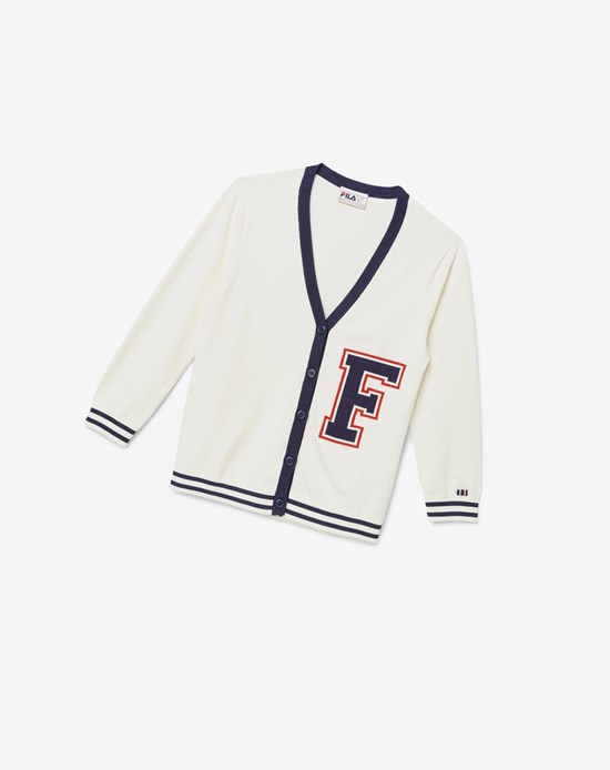 Fila Delfina Cardigan Blancos | 406871-DBE