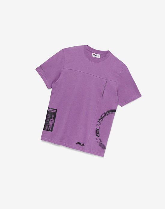 Fila Deltalife Estampados Tee 558 Violet | 795486-AYG