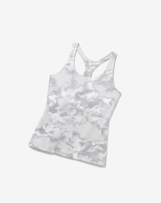 Fila Deuce Court Printed Racerback Tank Wht/Multiprt | 342157-IHR