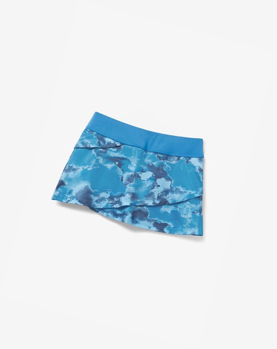 Fila Deuce Court Tiered Skort Mblu/Multiprt | 638529-PML