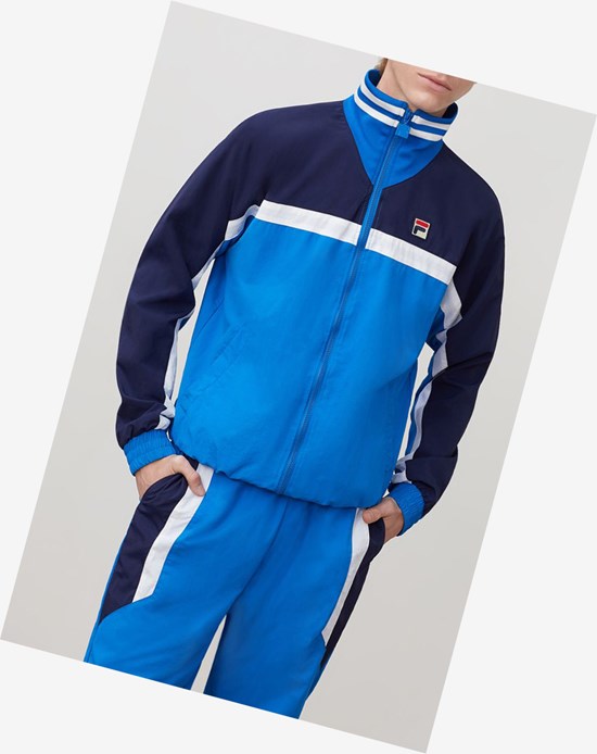 Fila Diego Pista Jacket Drblu/Peac/Wht | 143287-GDC